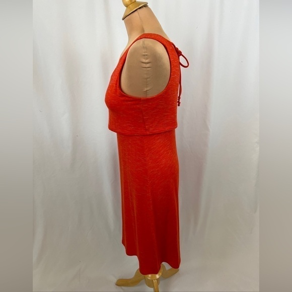 Cabi The Weekend Sleeveless Tank Dress Coral Sunset #5972 - Picture 5 of 8